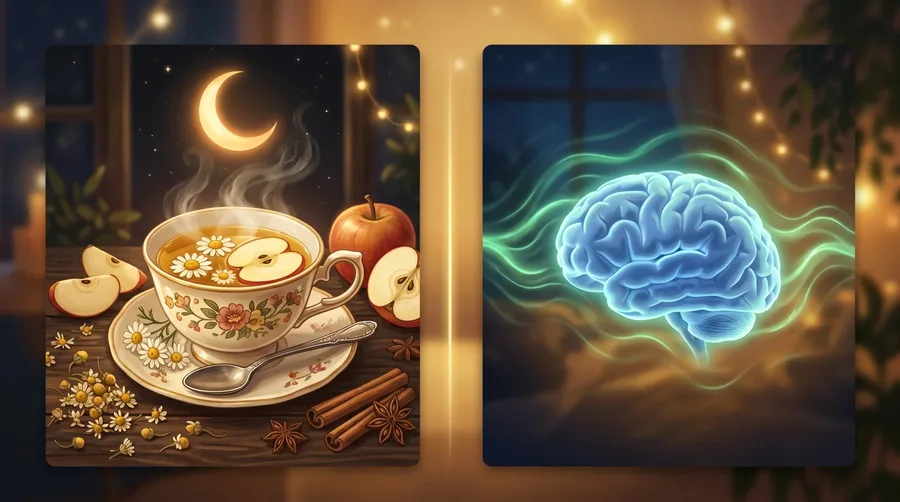 Chamomile and apple tea for insomnia: a gentle bedtime ritual