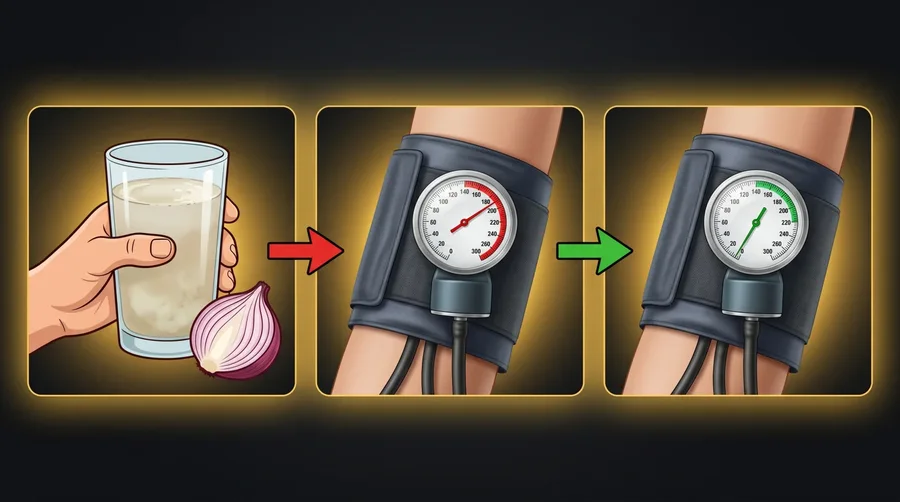 Onion juice to lower blood pressure at home